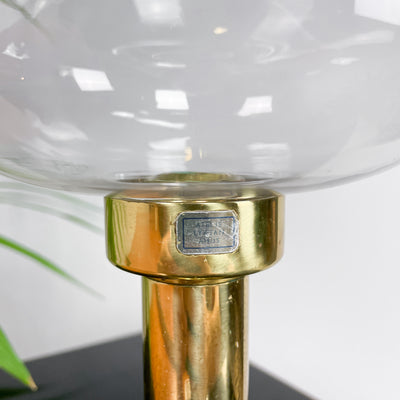 Ljuslykta i glas och mässing - Ateljé Lyktan