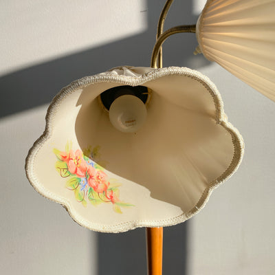 Trearmad golvlampa 40/50-tal