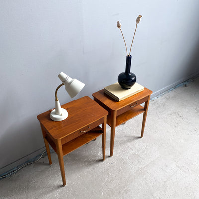 Sängbord i teak - par