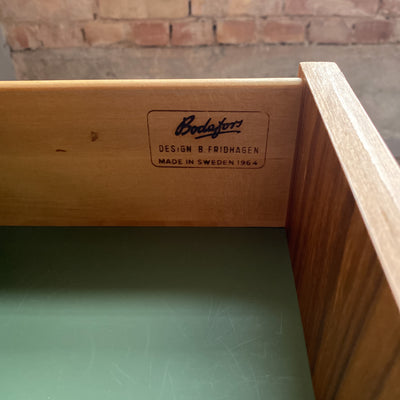 Hyllsektion i teak med skrivbord, Bodafors - Bertil Fridhagen