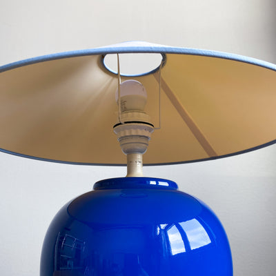 Blå bordslampa IKEA 80-tal