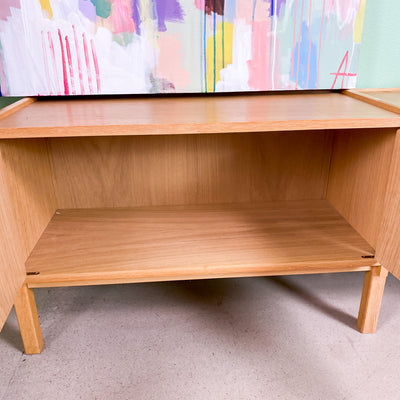 Hyllsystem eller sideboard i ek