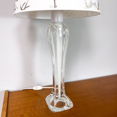 Bordslampa i glas - Flygsfors glasbruk