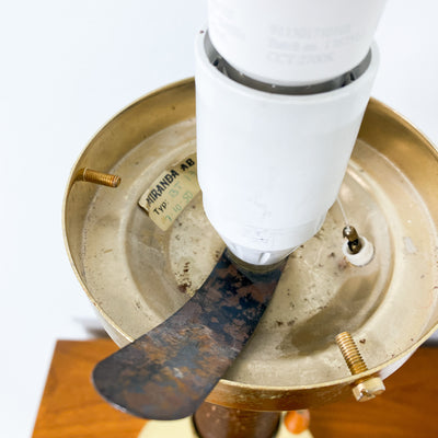 Bordslampa med klotskärm