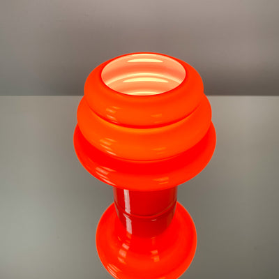 Orange Bordslampa i glas - Orrefors Flygsfors