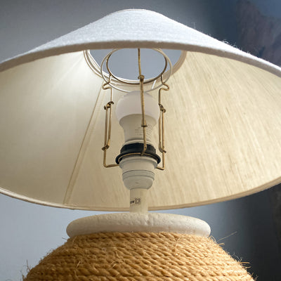 Bordslampa med rep - 80-tal