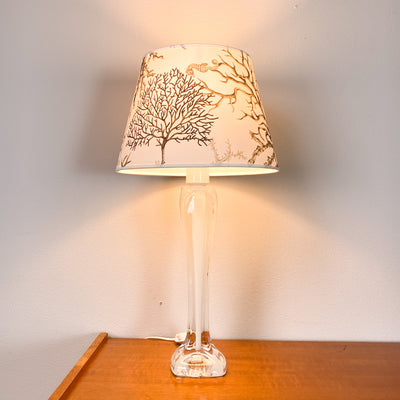 Bordslampa i glas - Flygsfors glasbruk