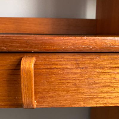 Hyllsektion i teak med skrivbord, Bodafors - Bertil Fridhagen