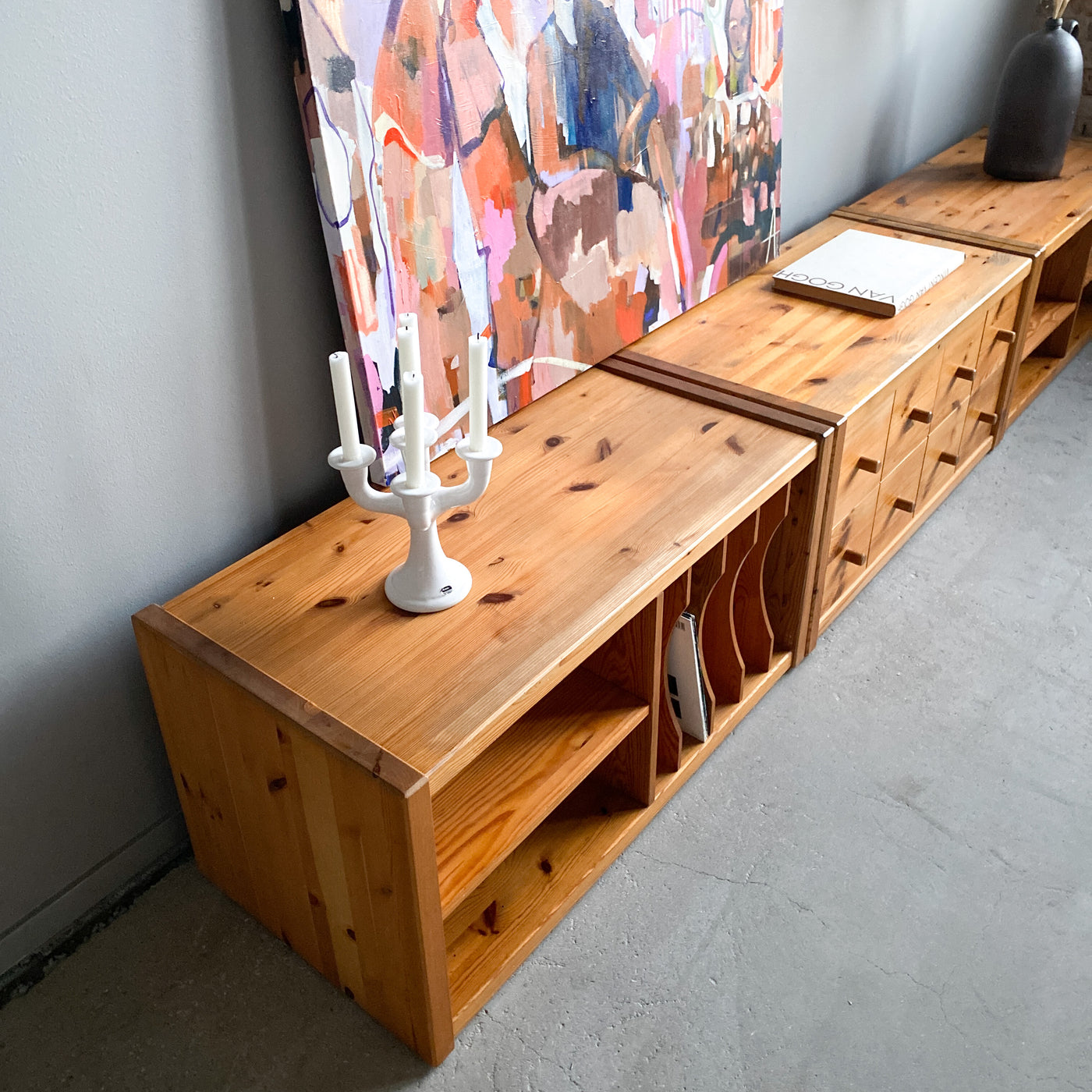Sideboard i furu, Stockaryds Stolfabrik