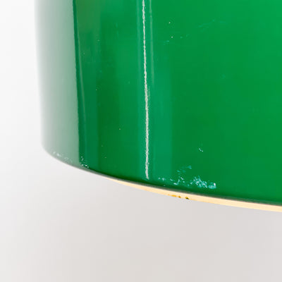 Taklampa i grön metall