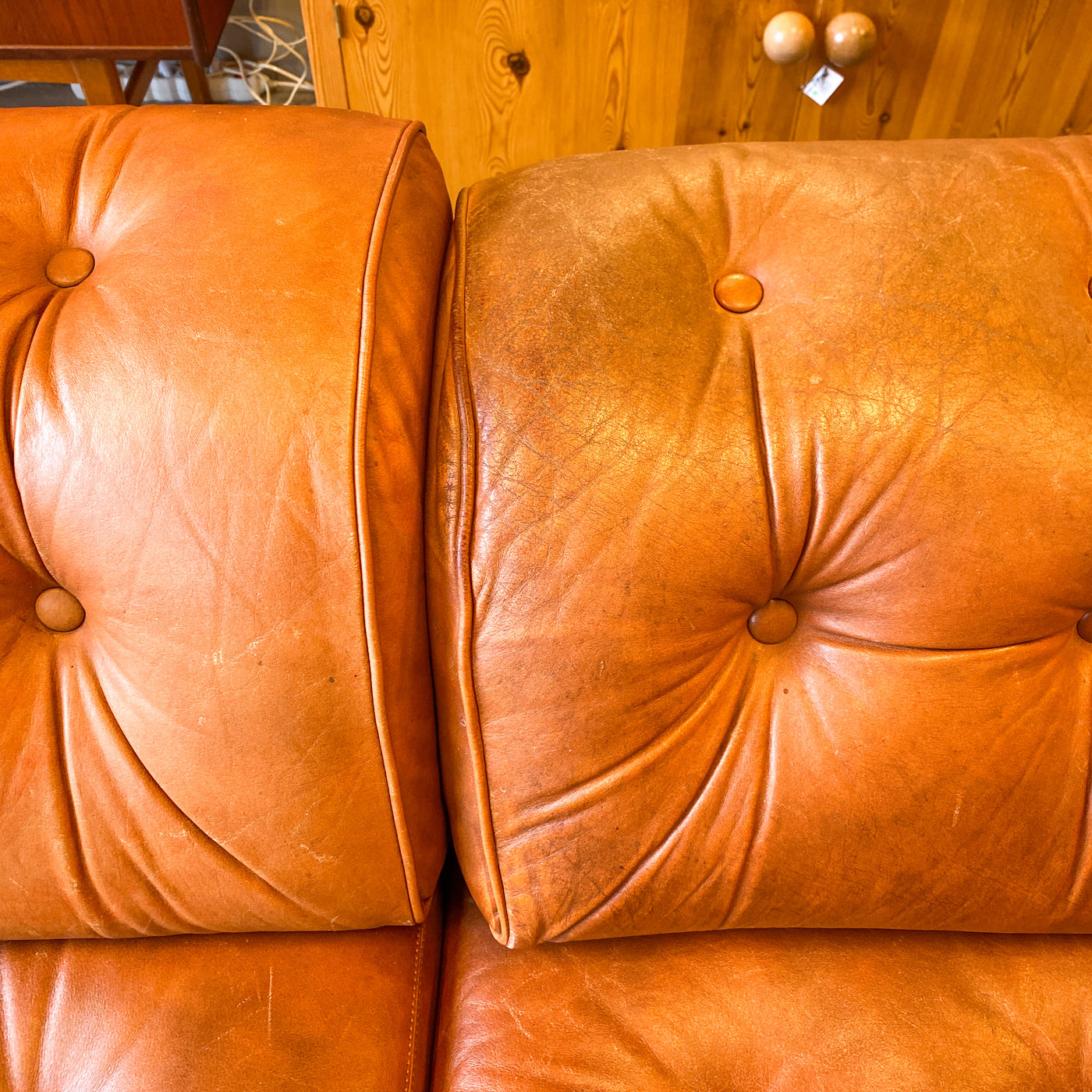 Modulsoffa i skinn - 5 delar