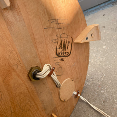Trearmad golvlampa 40/50-tal