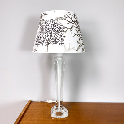Bordslampa i glas - Flygsfors glasbruk