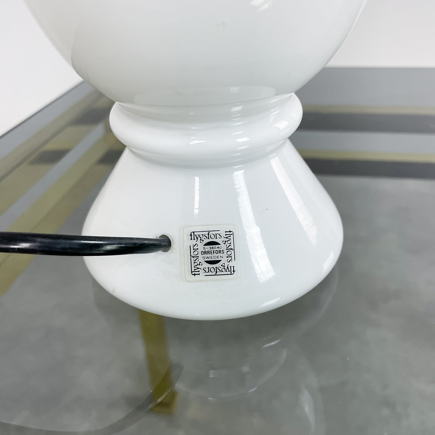 Bordslampa i glas - Orrefors Flygsfors