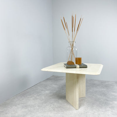 Soffbord i travertin - 66x66 cm