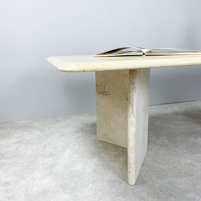 Soffbord i travertin 140x80 cm