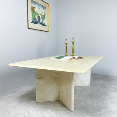 Soffbord i travertin 140x80 cm