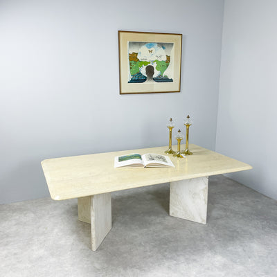 Soffbord i travertin 140x80 cm
