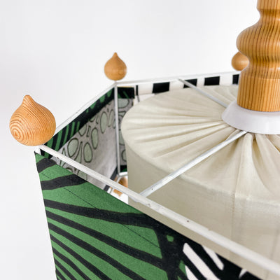 Retro taklampa - tyg Marimekko