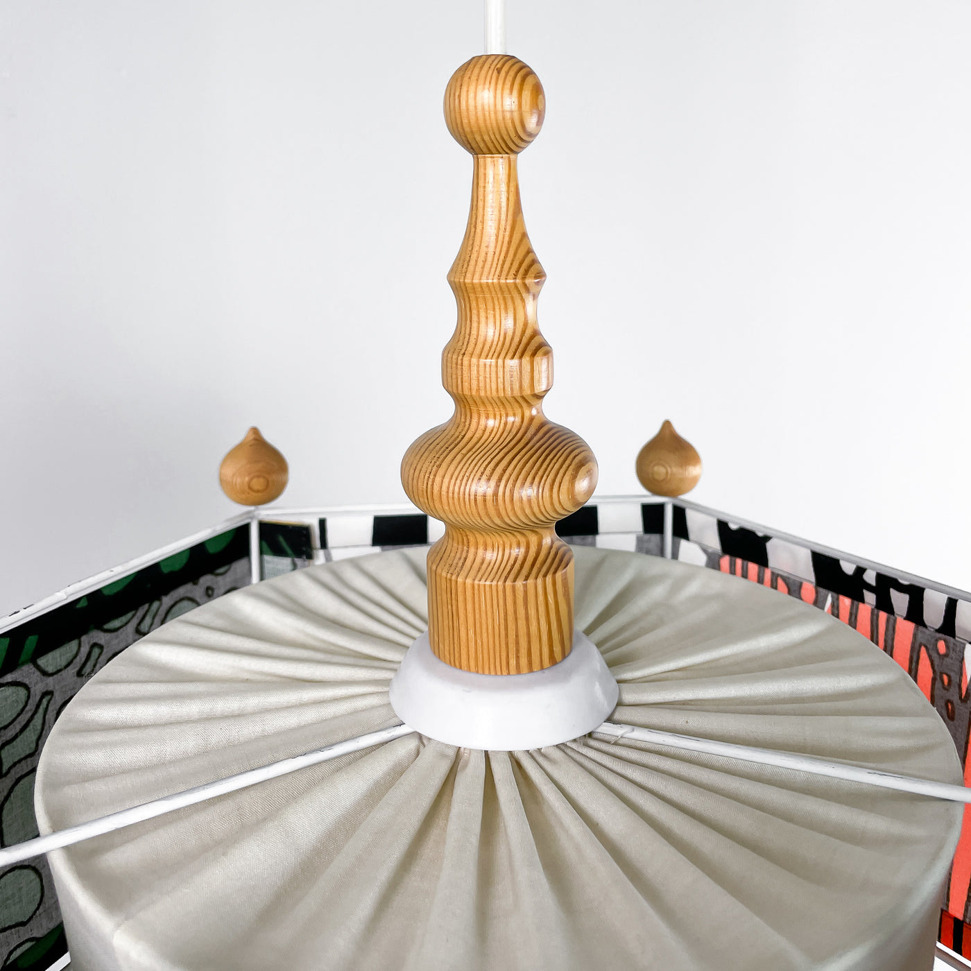 Retro taklampa - tyg Marimekko