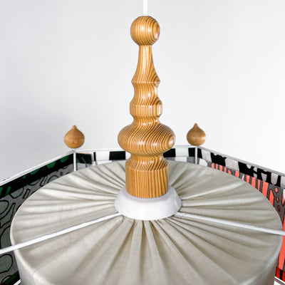 Retro taklampa - tyg Marimekko