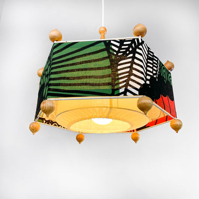Retro taklampa - tyg Marimekko