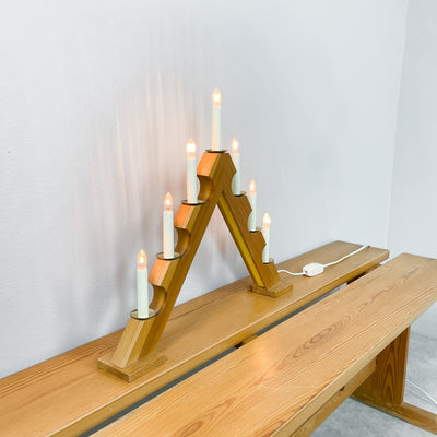 Adventsljusstake i furu