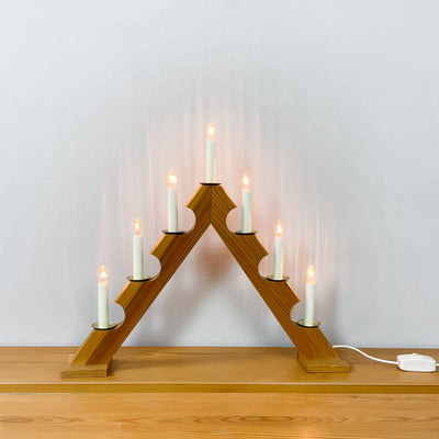 Adventsljusstake i furu