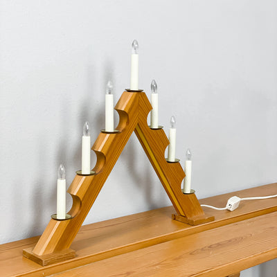 Adventsljusstake i furu
