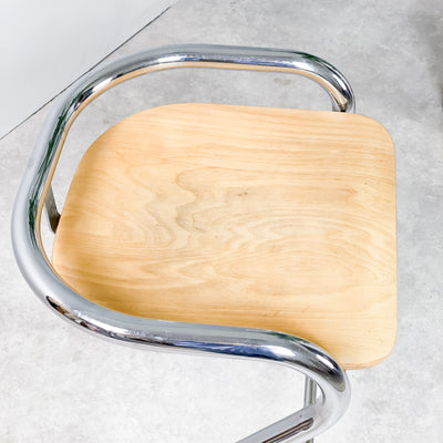 Lammhults barstol i björk S70-3