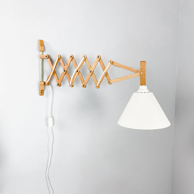 Vintage saxlampa i trä