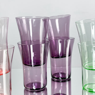 Små glas i olika färger - 11 st