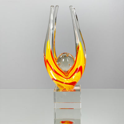 Vintage glasskulptur