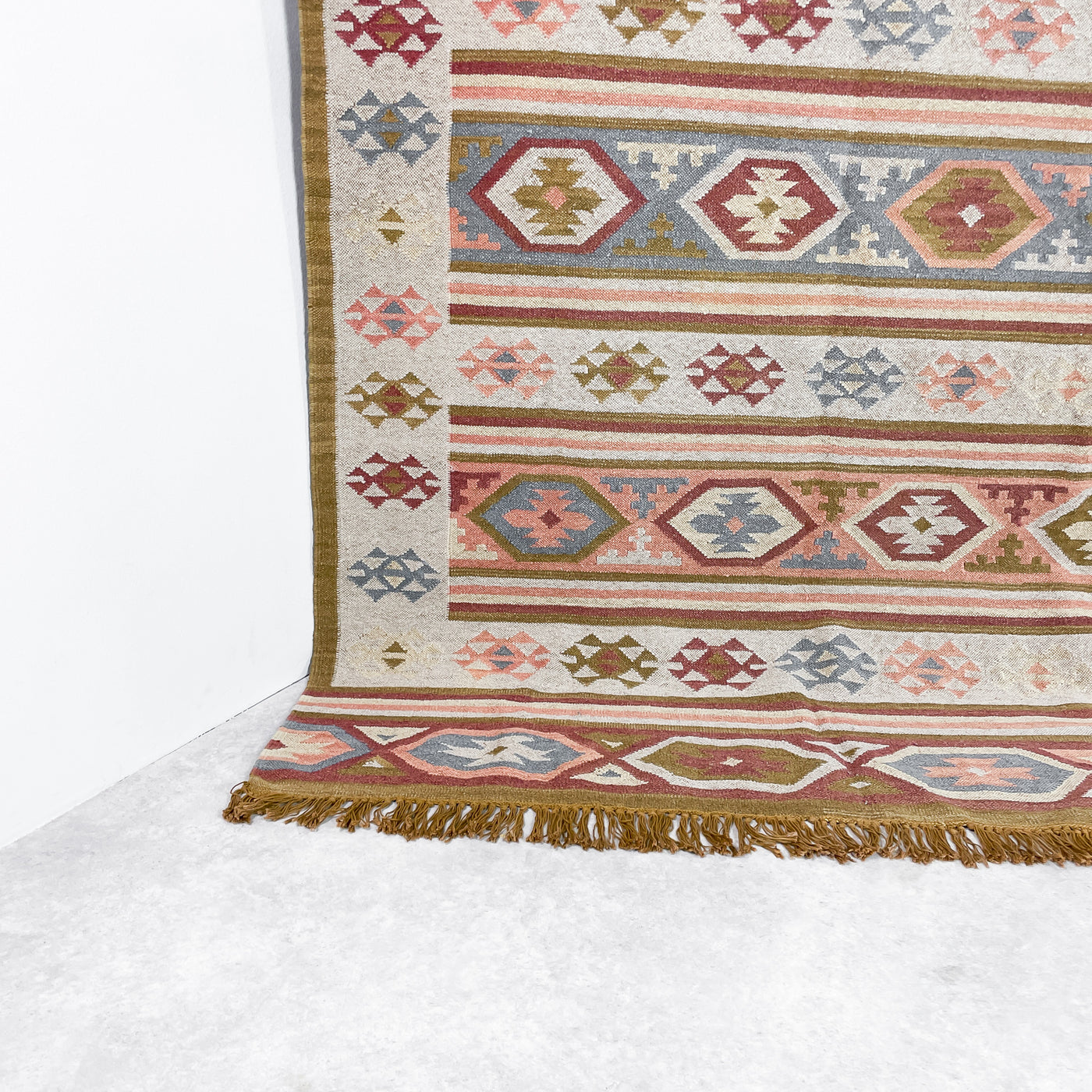 Vintage kelimmatta beige