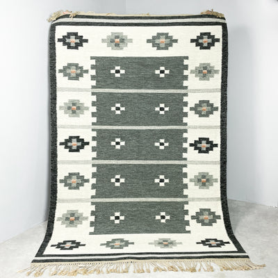 Röllakanmatta grå, svart, beige