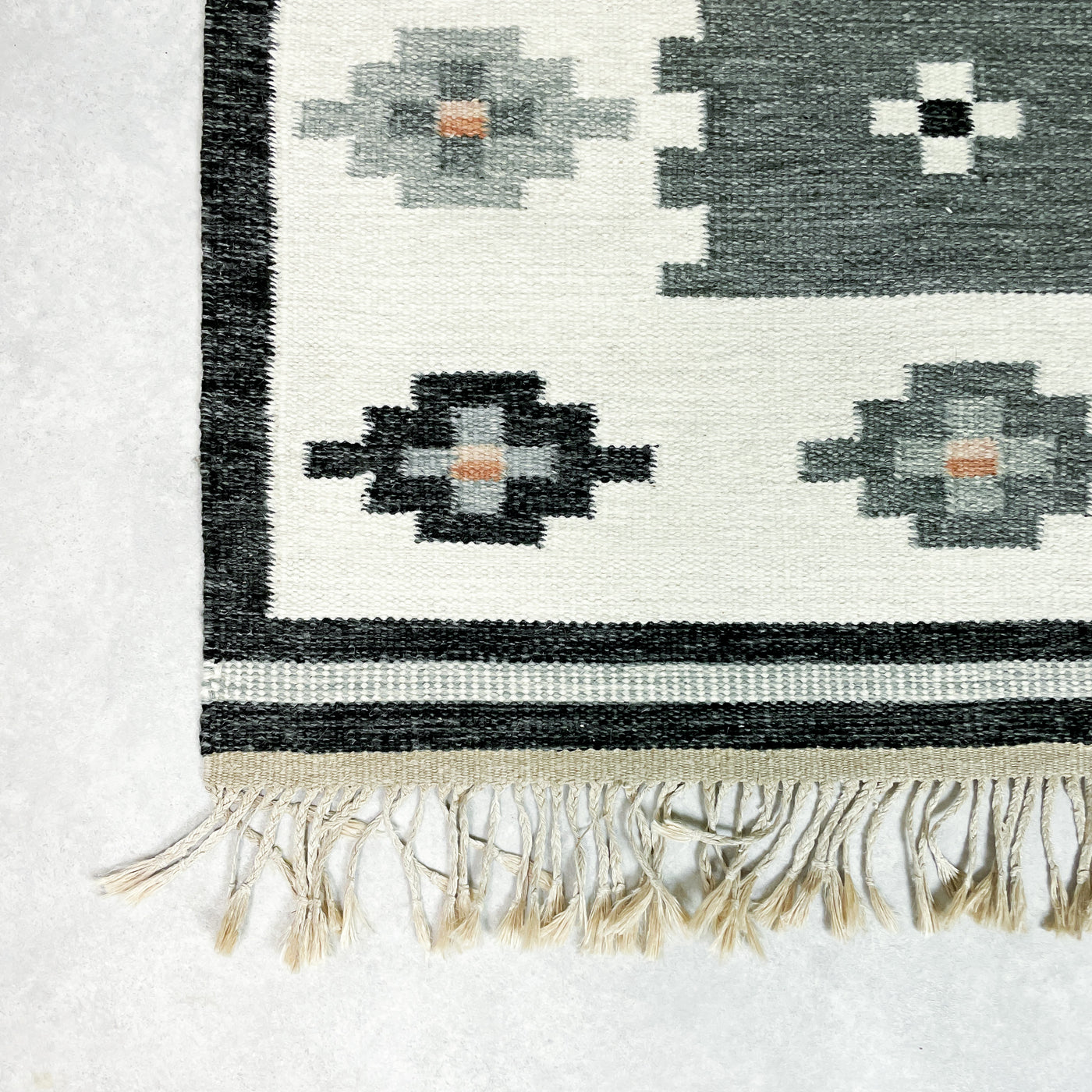 Röllakanmatta grå, svart, beige