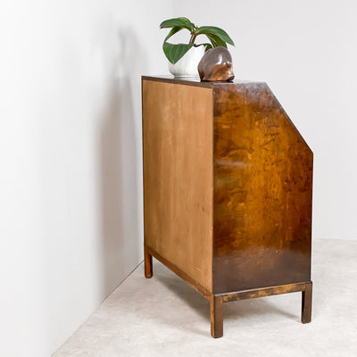 Art Deco Sekretär i masurbjörk