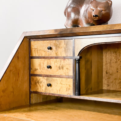 Art Deco Sekretär i masurbjörk