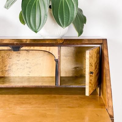 Art Deco Sekretär i masurbjörk