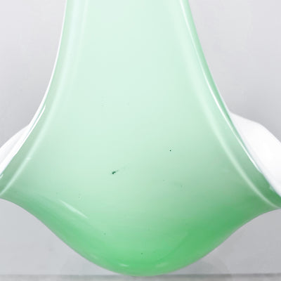 Skål i glas mintgrön och vit