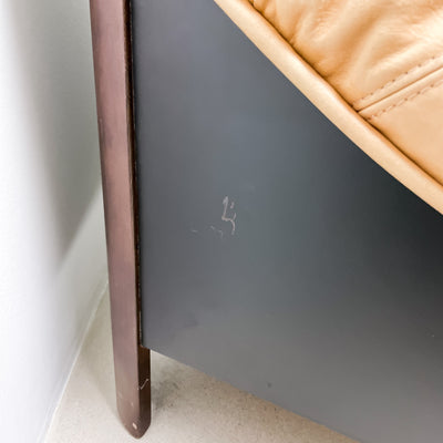 Soffa i naturfärgat läder