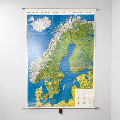 Skolkarta över Norden