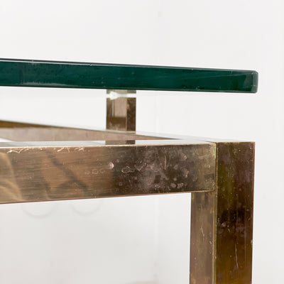 Större soffbord glas och mässing