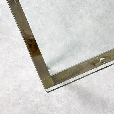 Större soffbord glas och mässing