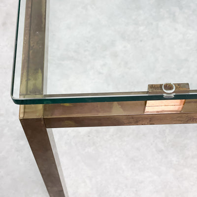 Större soffbord glas och mässing