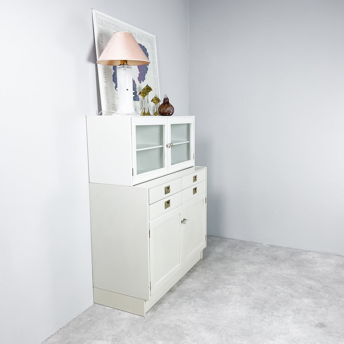 Vitrin och byrå - Ikea "Uppland" 70-tal