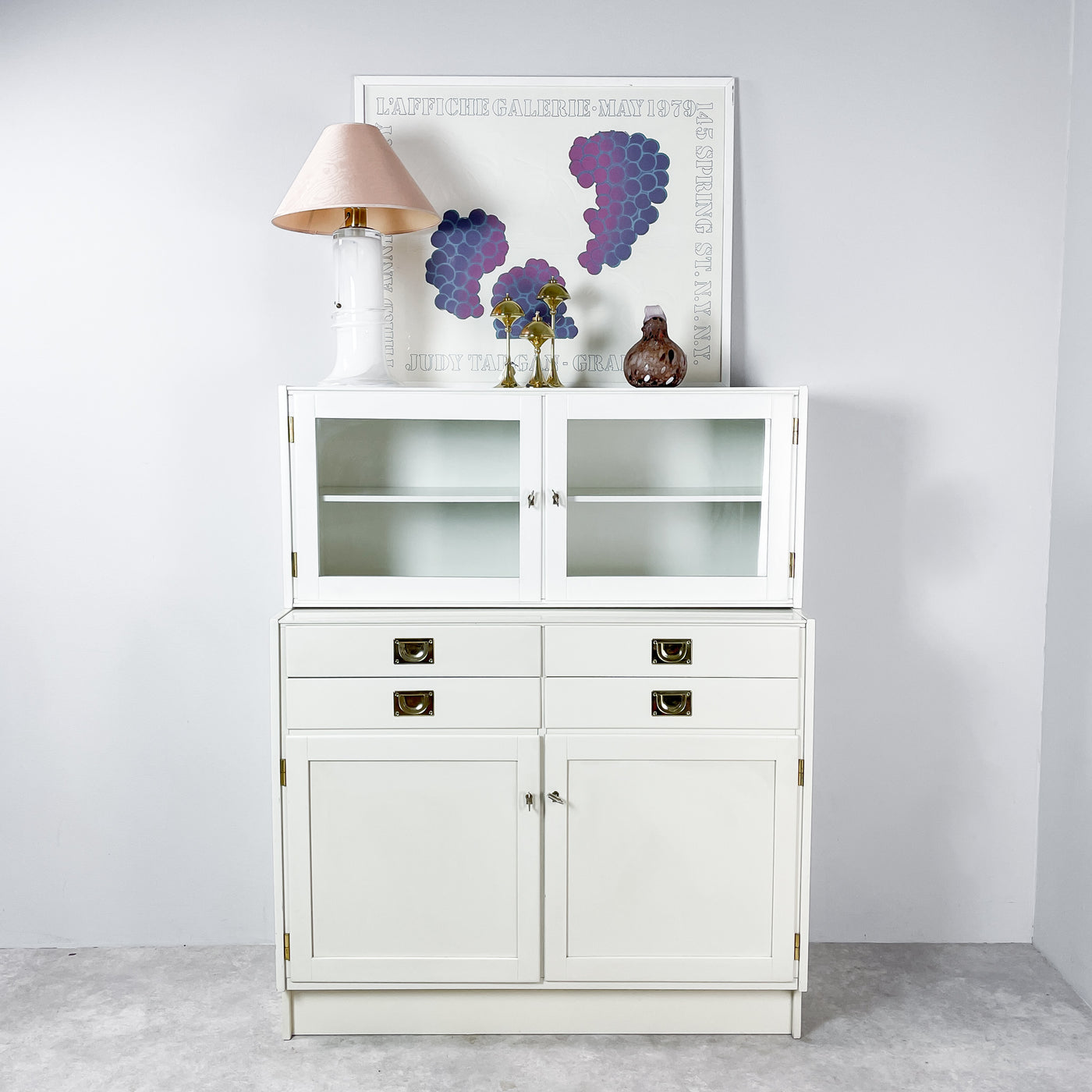 Vitrin och byrå - Ikea "Uppland" 70-tal